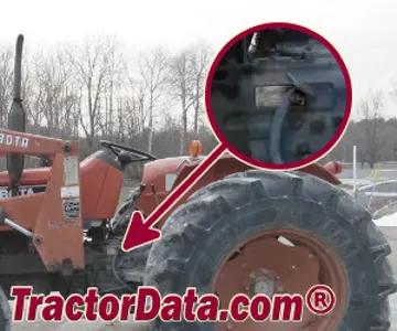 Standort der Seriennummer Kubota M5030