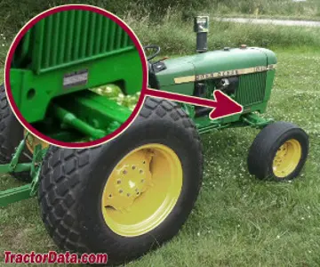 Standort der Seriennummer John Deere 1030