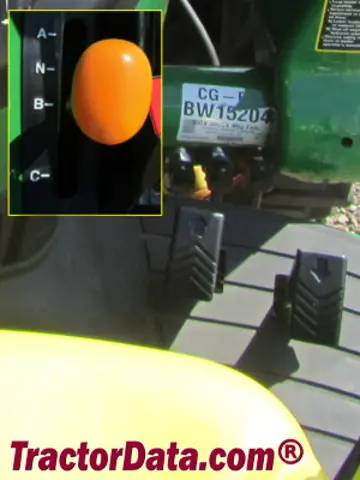 Getriebebedienungen John Deere 3720