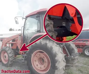 Kubota M8540 Seriennummernstandort