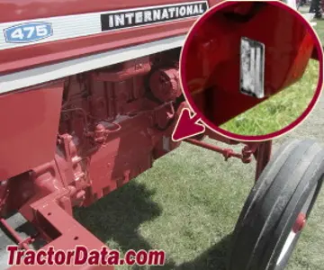 Standort der Seriennummer International Harvester 475