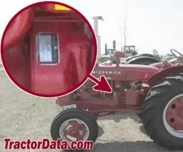 Standort der Seriennummer McCormick-Deering Super W-4