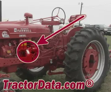 Localização do número de série Farmall Super MD
