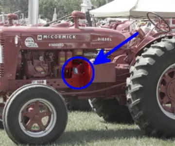 Standort der Seriennummer McCormick-Deering Super WD-6