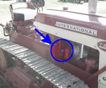 Standort der Seriennummer International Harvester T-340