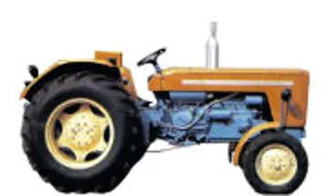 Foto eines Ursus C-355 Traktors