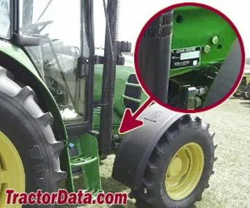 John Deere 6230 Seriennummernstandort