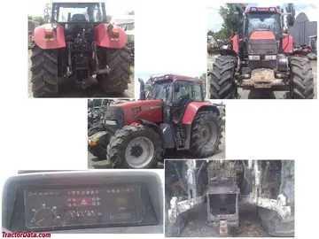 Kollage von Case IH CVX 120 Fotos.