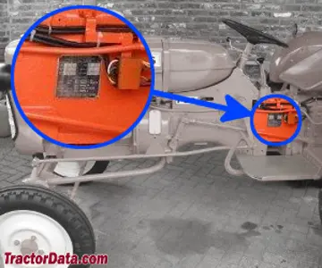 Localização do número de série Allis Chalmers FD3