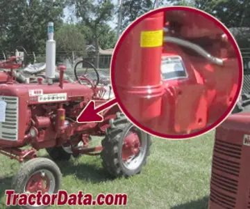 Standort der Seriennummer Farmall 130