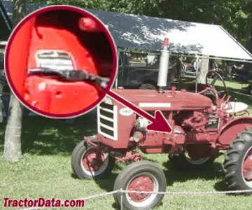 Localização do número de série Farmall 140
