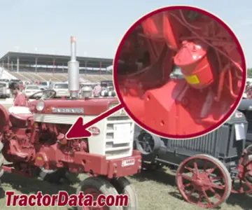 Standort der Seriennummer Farmall 340
