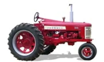 Foto eines Farmall 350 Traktors