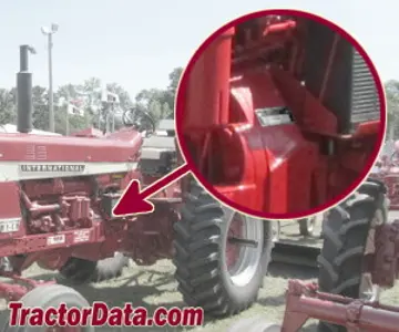 Localização do número de série Farmall 856