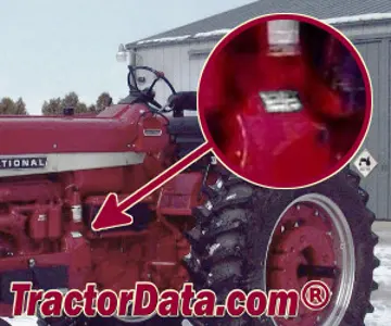 Standort der Seriennummer Farmall 1026