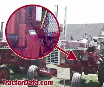 Standort der Seriennummer Farmall 1206