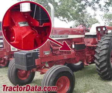 Standort der Seriennummer Farmall 1256