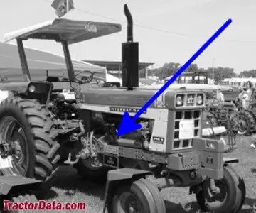 Standort der Seriennummer Farmall Hydro 70