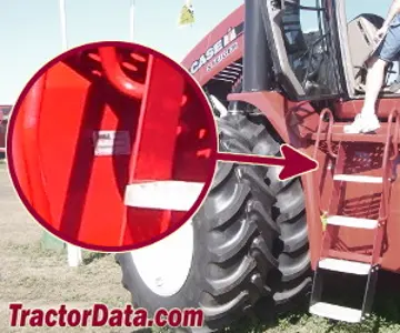 CaseIH Steiger 385 序列号位置