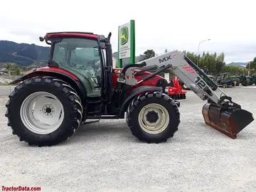 Tracción en las cuatro ruedas Case IH Maxxum 115 con cargador