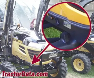 Cub Cadet Ex450 Seriennummernstandort