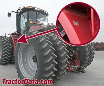 Standort der Seriennummer CaseIH Steiger 400