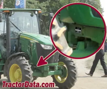 Localização do número de série John Deere 5115M