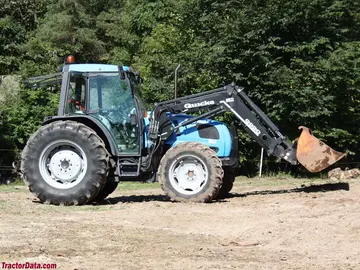 2001 Landini Globus 75 mit Quicke Q920 Frontlader.