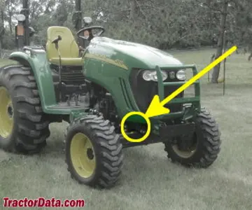 John Deere 4720 Seriennummernstandort
