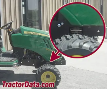 Localização do número de série John Deere 1025R