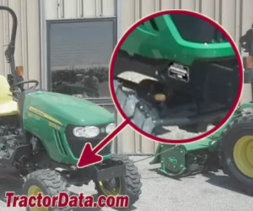 John Deere 2025R Seriennummernstandort