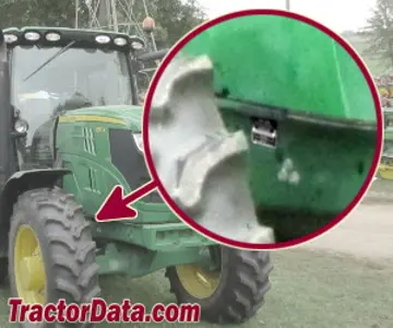 John Deere 6140R Seriennummernstandort