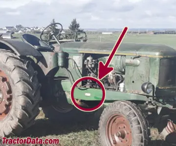 Deutz F4L514 Standort der Seriennummer