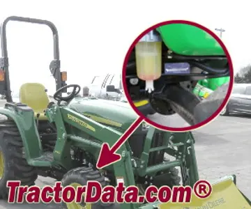 Standort der Seriennummer John Deere 3025E