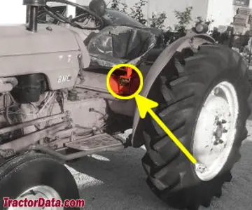 Standort der Seriennummer Nuffield Mini 9/16