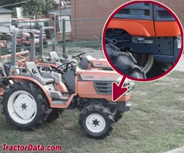 Standort der Kubota GB20 Seriennummer