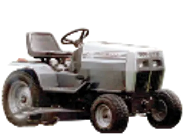 White lawn tractors logo